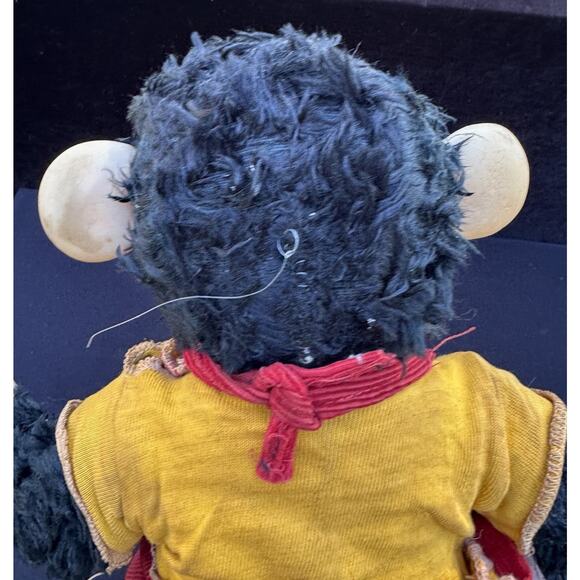 Vtg 1950 Rushton Zip The Monkey Rubber Faced Plush 15" Zippy Stuffed Animal -2 - Picture 5 of 12